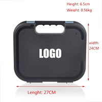 G17 G19 Waterproof ABS Padded Handgun Pistol Case Portable Plastic Suitcase For G Storage Multifunctional Durable Box