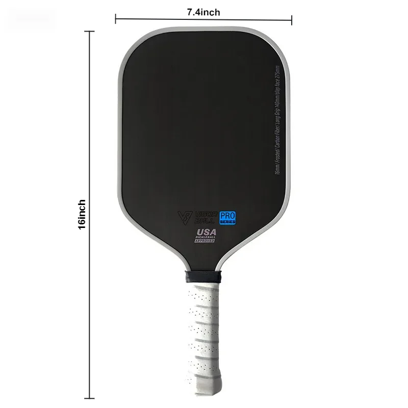 

Pickleball Paddle Set Brand Good Quality Frosted Carbon Fiber Surface 13MM PP Honeycomb Core Aggressive Paddle Enhanced Control