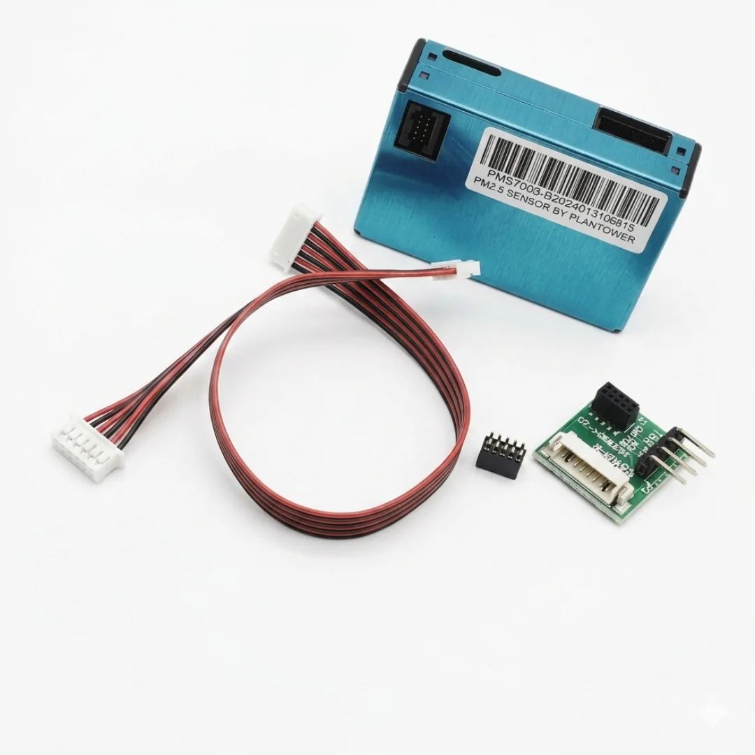 Plantower PMS7003 Laser PM2.5 Dust Sensor Kit with Adapter Board & Cable