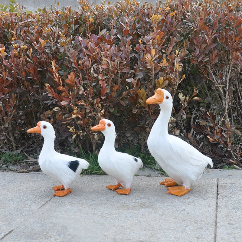 Artificial goose simulation goose animals Lovely Lifelike model cognition education prop Decorations Handicraft Birthday Gift