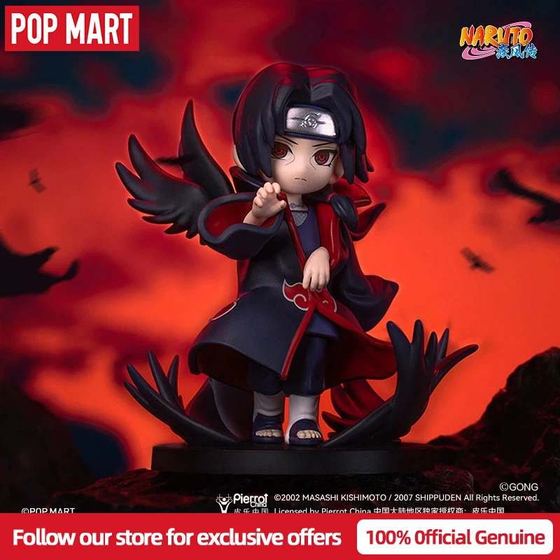 حقيقية POPMART ناروتو شيبودن سلسلة معركة مع Akatsuki عمل الشكل صندوق أعمى تحصيل تمثال الزخرفية لعبة مفاجأة