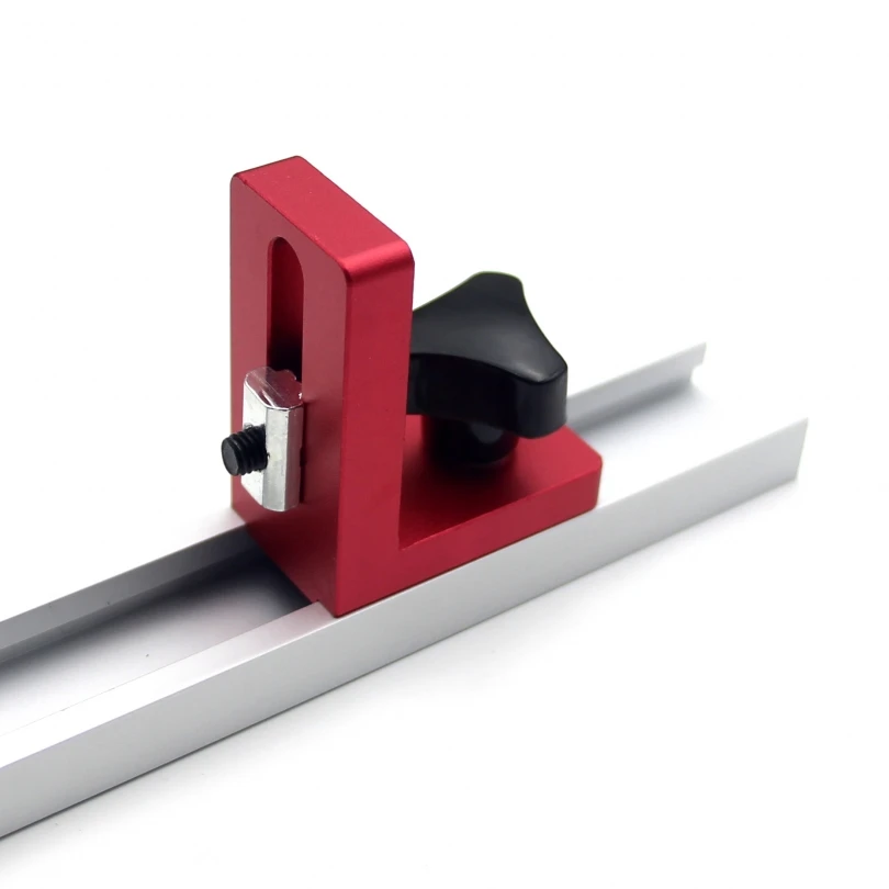 30 lavorazione del legno T Slot Stopper mitra Gauge connettore per recinzione lega mitra Track Stop Block Saw Table staffe scorrevoli limitatore di scivolo