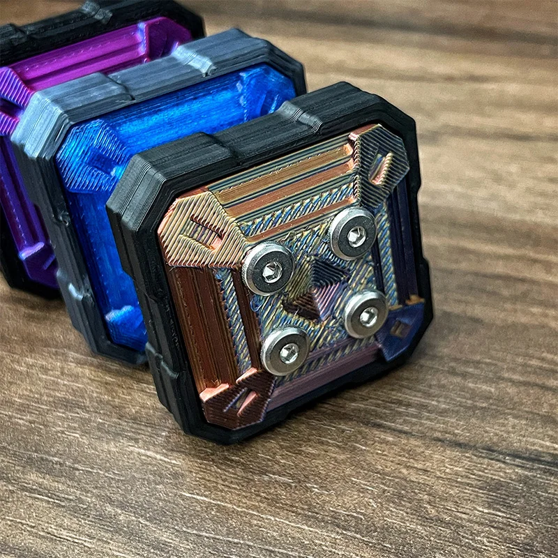 3D Printing Unlimited Pushing Slider EDC Fidget Toys Adult Decompression Toys Push Slider Fidget Spinner ADHD Anxiety Relief Toy