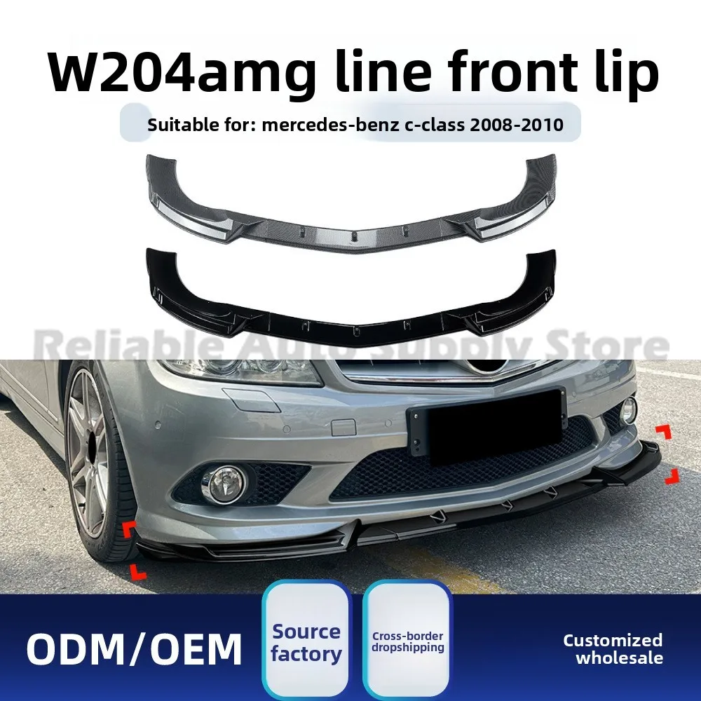 

Front Lip Bumper for Mercedes C Class W204 2008 2010 AMG Line Front Splitter Add on Styling Kit Upgrade Premium Design
