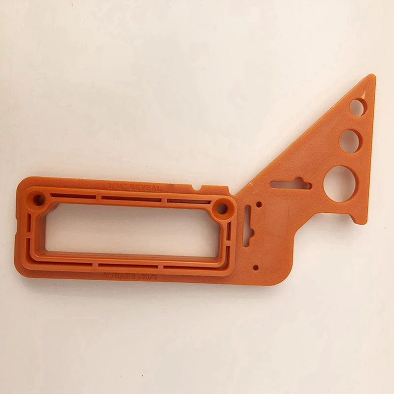 2 Pcs 8-In-1 Multi-Angle Woodworking Angle Ruler Locator Measuring Tool Ruler Angle Ruler Plastic Scale (Orange)