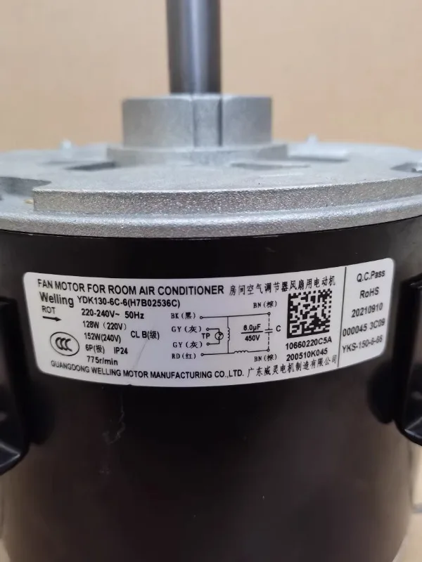 Used for outdoor motor YDK130-6C-2 YDK130-6C-6 H7B02536C/A motor of air conditioning