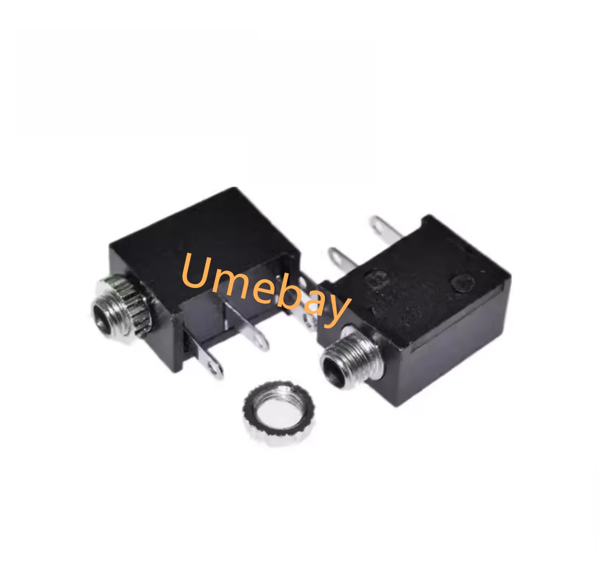 50pieces, integrated circuit，Headphone socket PJ-213M 2.5mm caliber threaded 2-pin/3-pin vertical pin audio socket female socket