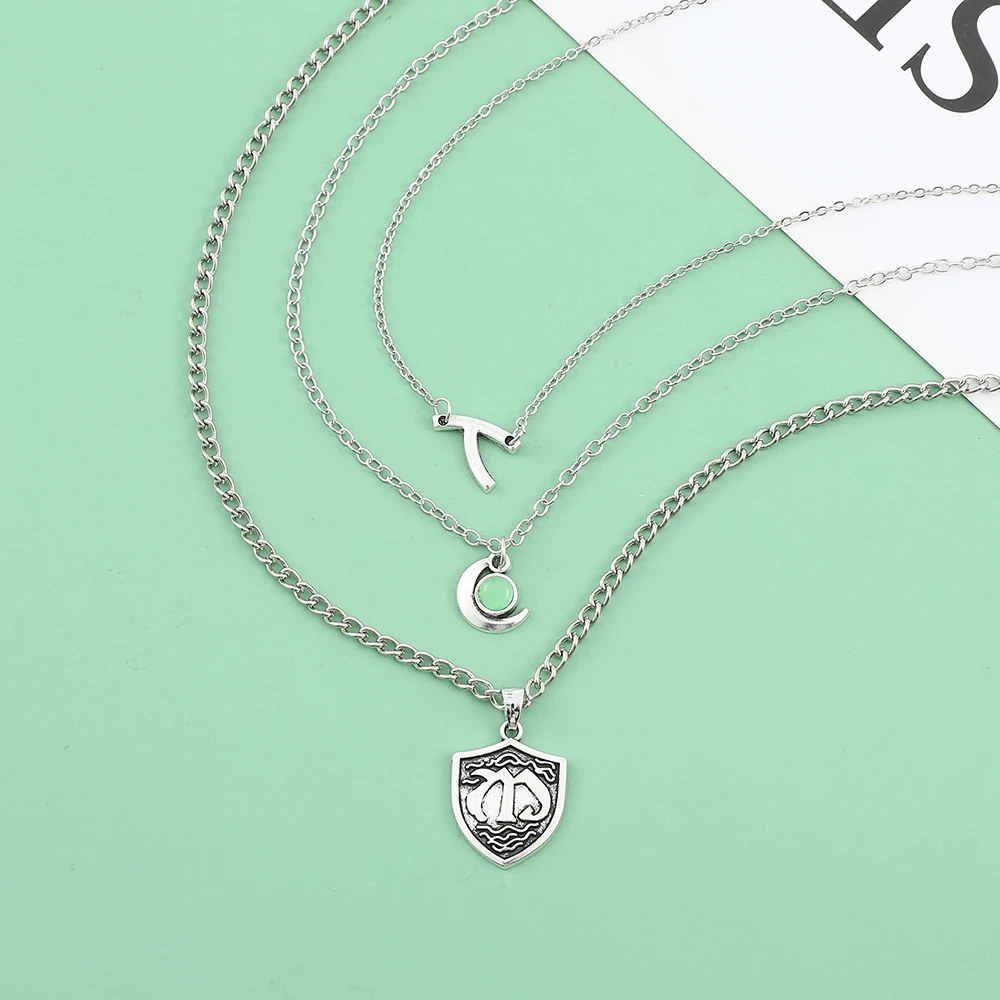 アニメ風の多層ショートデザインネックレス。ファッション性の高 - Anime Pendant Necklace のレビューと価格