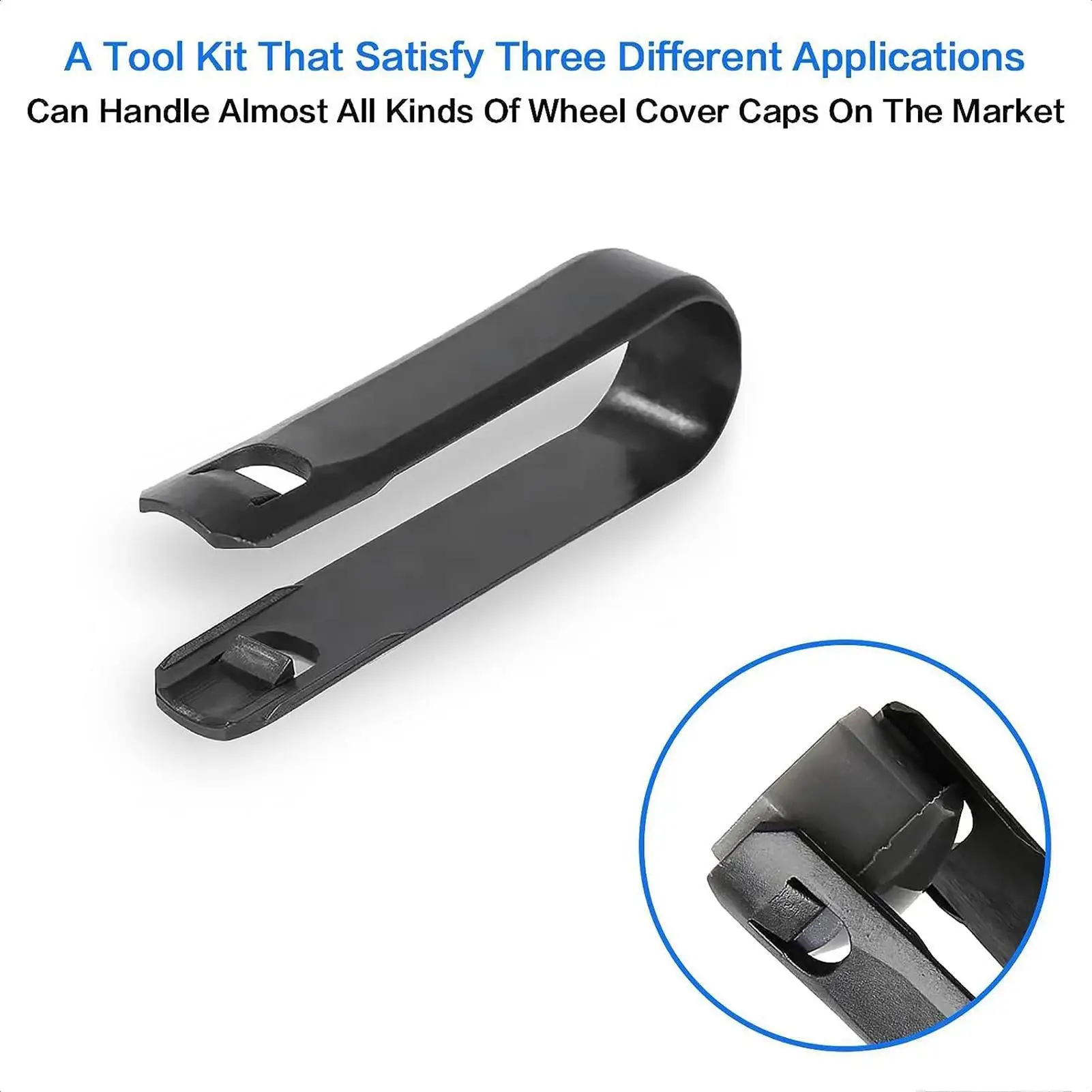 Alloy Wheel Bolt Nut Caps Remover 3 Pieces Tyre Trim Covers Puller Removal Tool Portable Extractor Tweezers Car Repair Accessory view 5