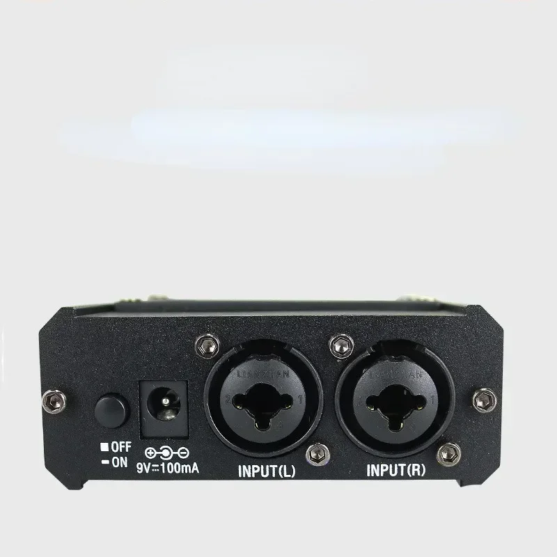 

1 PCS P2 Headphone Preamplifier Headphone Monitor Black Metal Suitable For Speech / Live Streaming