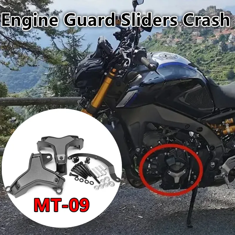 

For Yamaha Tracer 9 GT MT-09 MT09 TRACER 9 2021-2024 Motorcycle Parts Side Sliders Engine Guard Protection Crash Pads