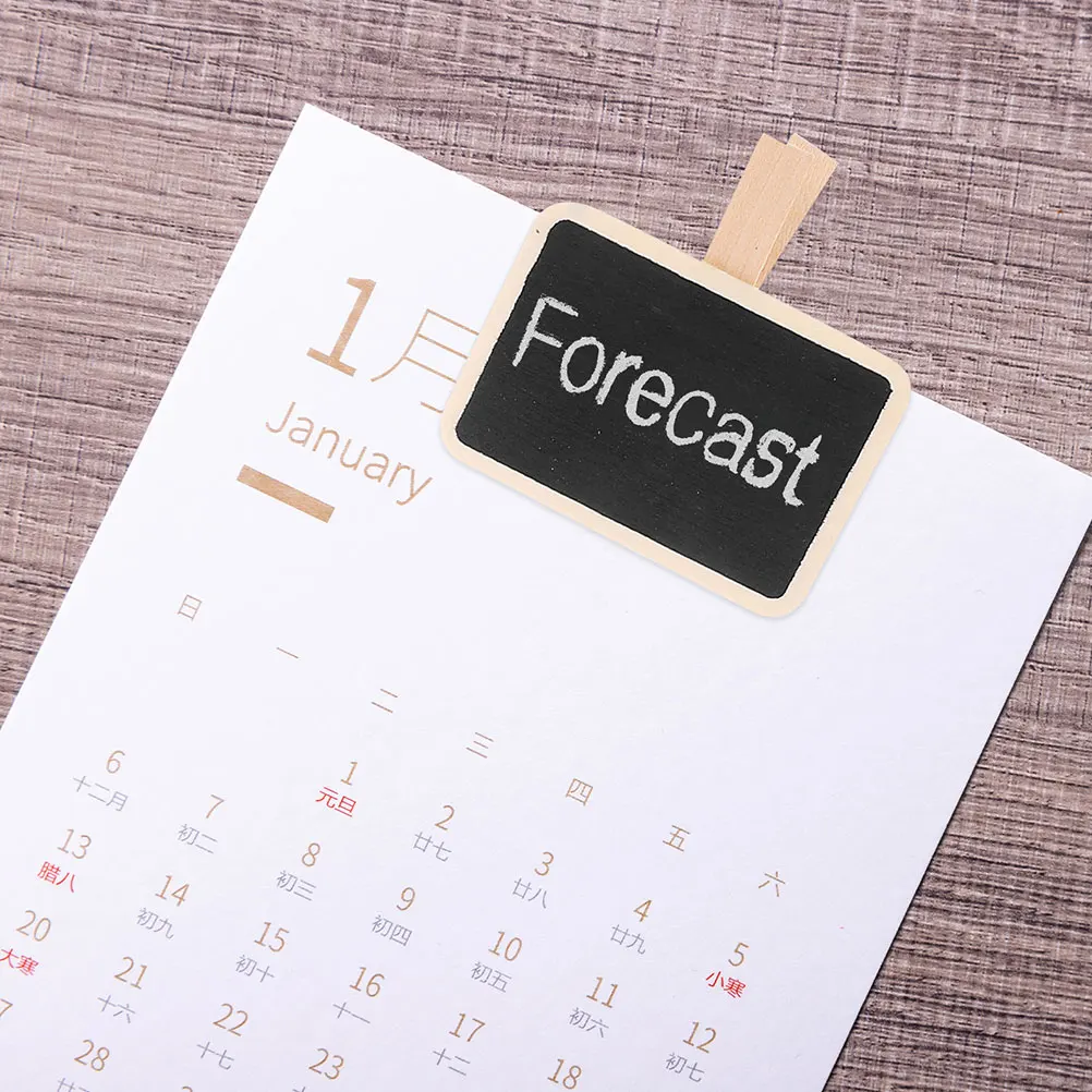 

50pcs Miniature Chalkboard Memo Blackboard Table Labels Party Buffet Clips Tags Food Signs Elegant Wooden Design Durability