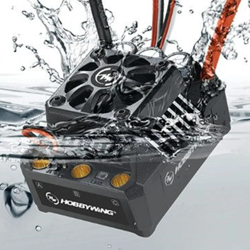 2025 EZRUN Max6 160A R/C Pengendali Kecepatan Motor Tanpa Sikat ESC Tanpa Sikat Tahan Air untuk 1/6 1/5 RC Mobil Truk Perayap F17810