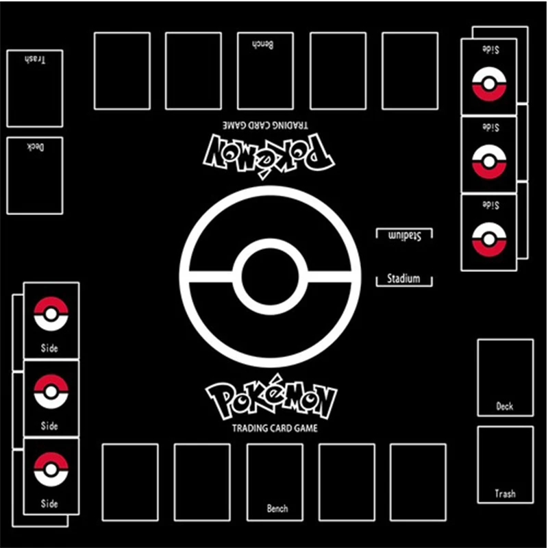 PTCG Pokemon Card Battle Game 2 Player Fighting Game Table Mat Pikachu Charizard Game Collection Cards Kids Gift Toys