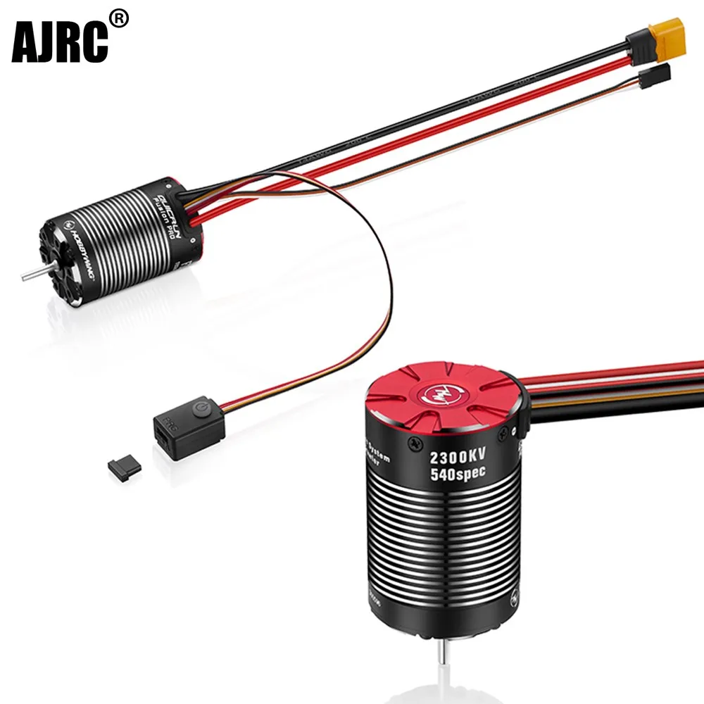Hobbywing Rc Car Motor Fusion Pro 2 w 1 Combo Bezszczotkowy silnik 2300kv Cool Running Wodoodporny do części samochodowych Rc Crawler Buggy