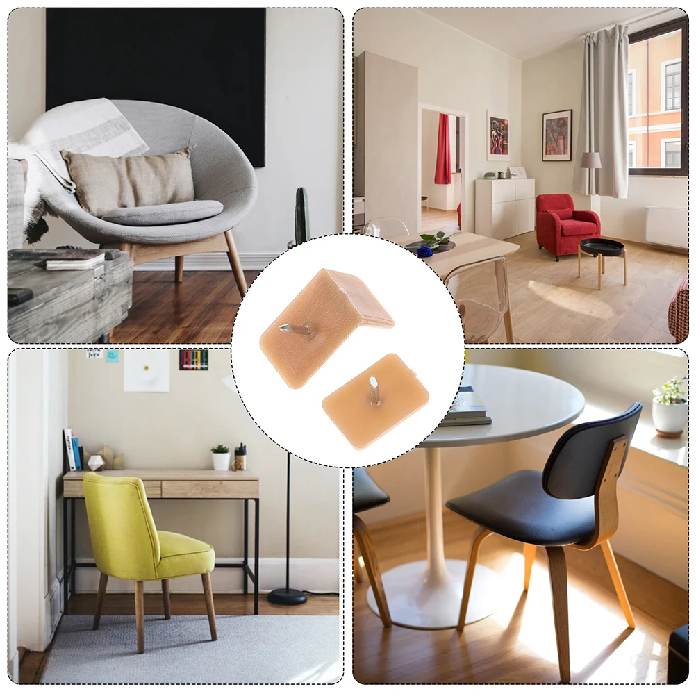 

40Pcs Drawer Glide Durable Plastic Iron Repair Smooth Sliding Drawer Guides Wardrobe Chair Feet Protectors Chair Glides