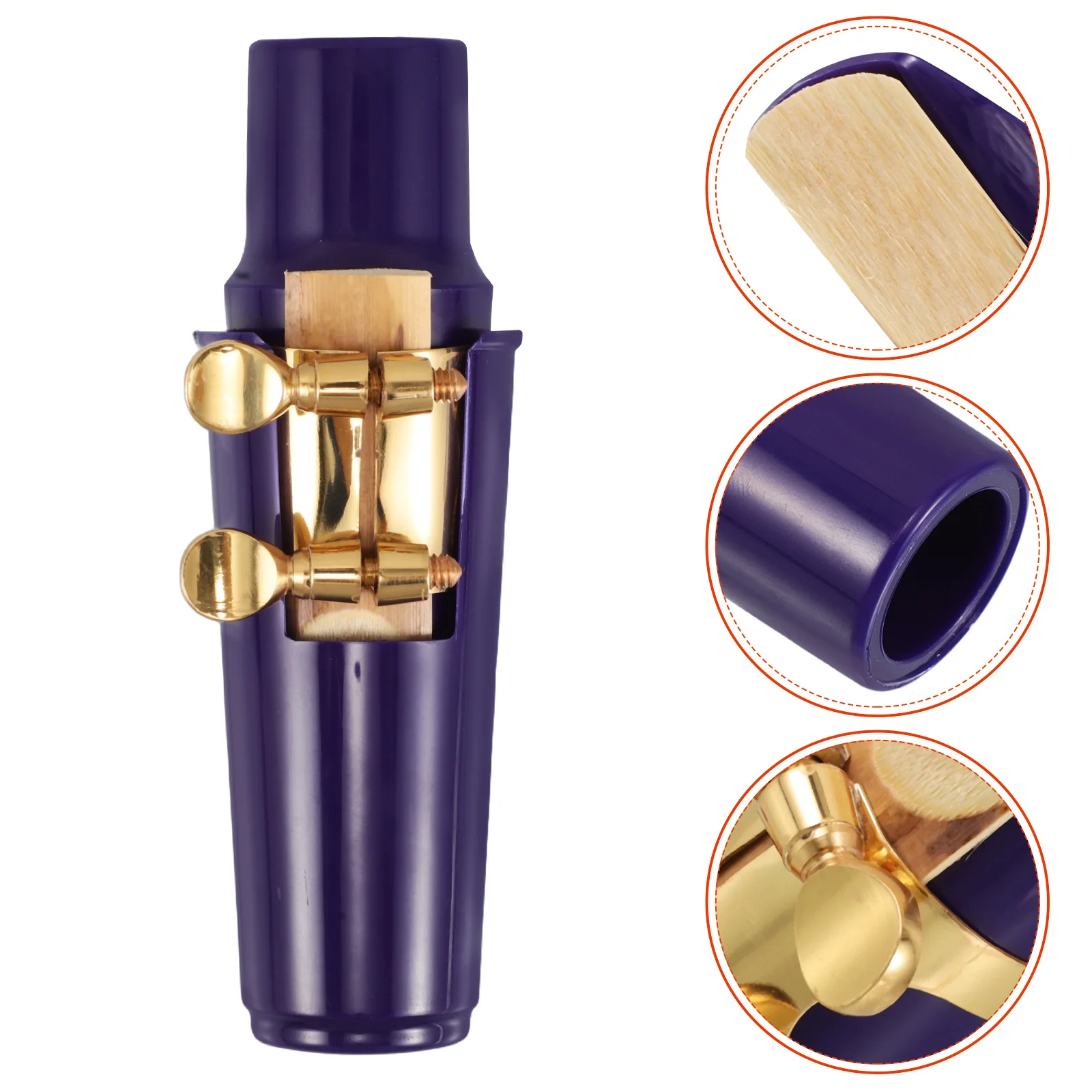 

1 set Alto Saxophone Mouthpiece Kit With Ligature Reed Cap Ergonomic Design Ideal Sound Quality Music Instrument Accessory