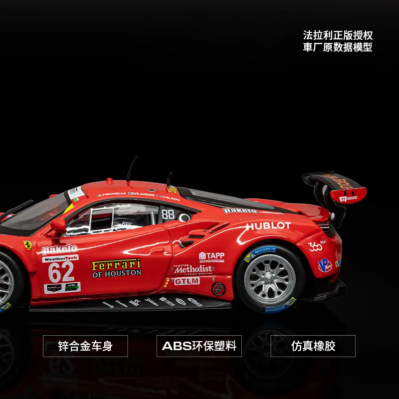 Bburago รถ1:43เฟอร์รารี488 GT3 250 512 308อัลลอยสุดหรู312P แบบหล่อขึ้นรูปรถโมเดลของเล่นของขวัญสำหรับเด็ก