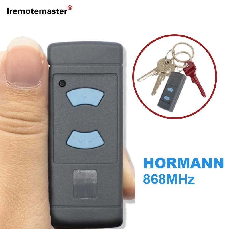 Imagem -03 - Chaveiro de Controle Remoto para Garagem Portão Botão Azul Transmissor de Mão Portão Abridor Hormann Hse2hse4hsm2hsm4 868mhz 868.3 Mhz