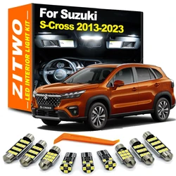 ZITWO-LED Interior Cúpula Kit Luz de Leitura, Acessórios Do Carro Lâmpada, Luz De Bagagem, Suzuki S-Cross 2013-2019 2020 2021 2022 2023, 10PCs