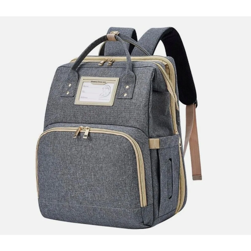 large-capacity-bag-mom-multi-function-portable-folding-crib-nappy-backpack-mummy-waterproof-outdoor-travel-diaper-bags-baby-care