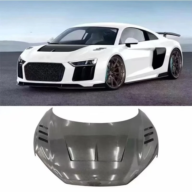 

Car Auto Parts High Quality Brand New Wet Carbon Carbon Fiber Engine Hood for Audis R8 2017-2019
