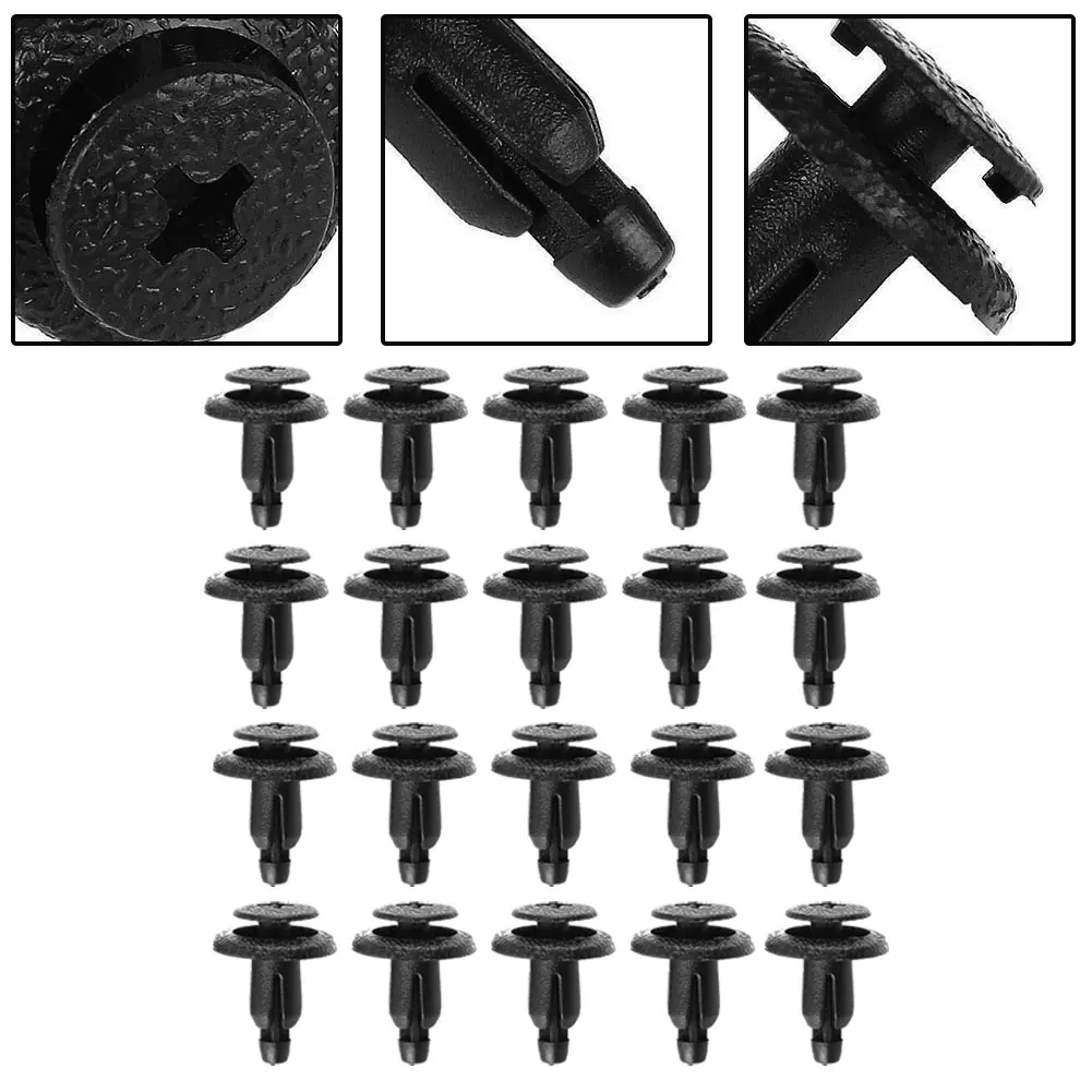 20pcs ABS Plastic Fasteners For Honda Motorcycle Fairing Mounting And 90683-GR1-003 90683-MBW-003