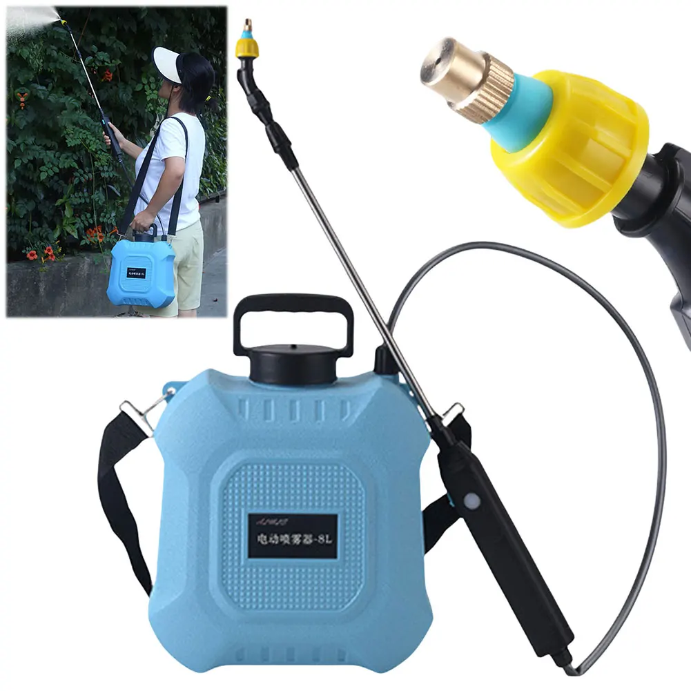 5L/8L ショルダースタイル電動噴霧器バッテリー駆動ガーデン噴霧器じょうろスプレーガン付き園芸植物ミスター灌漑