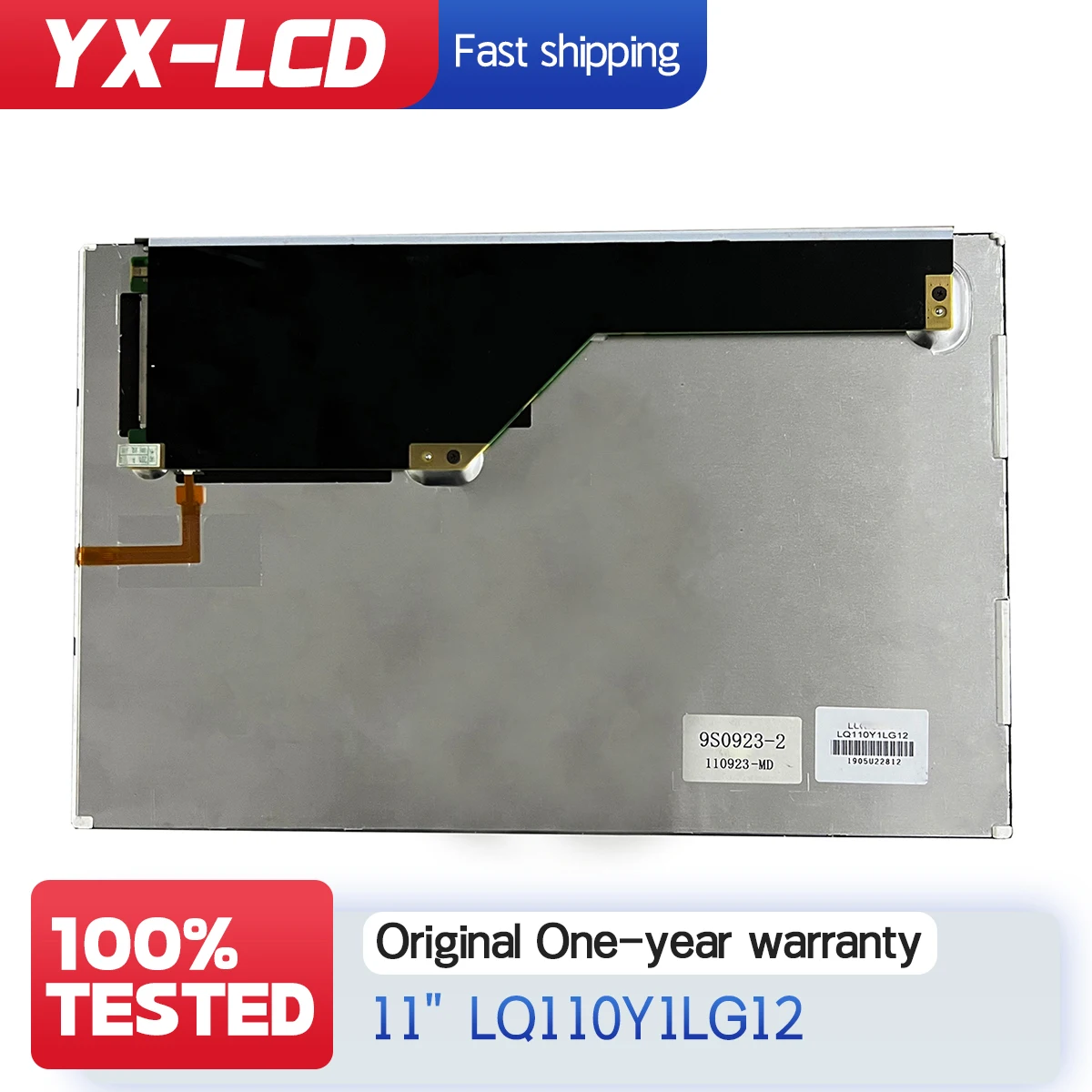 

100% testing Original 11 Inch LQ110Y1LG12 LCD Screen Display Panel 40PINS 1366*768 Digitizer Replacement Monitor