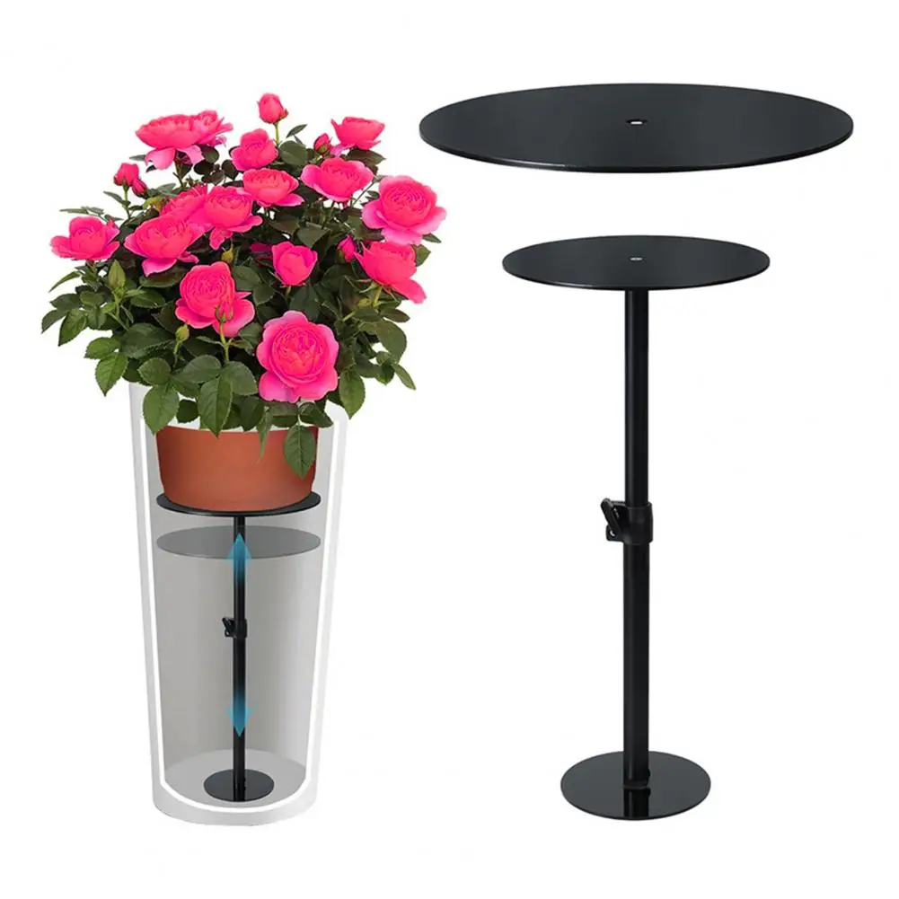 

Adjustable Plant Riser Flower Pot Stand Metal Plant Lift Insert for Pots Adjustable Planter Risers for Indoor Outdoor Tall Taper