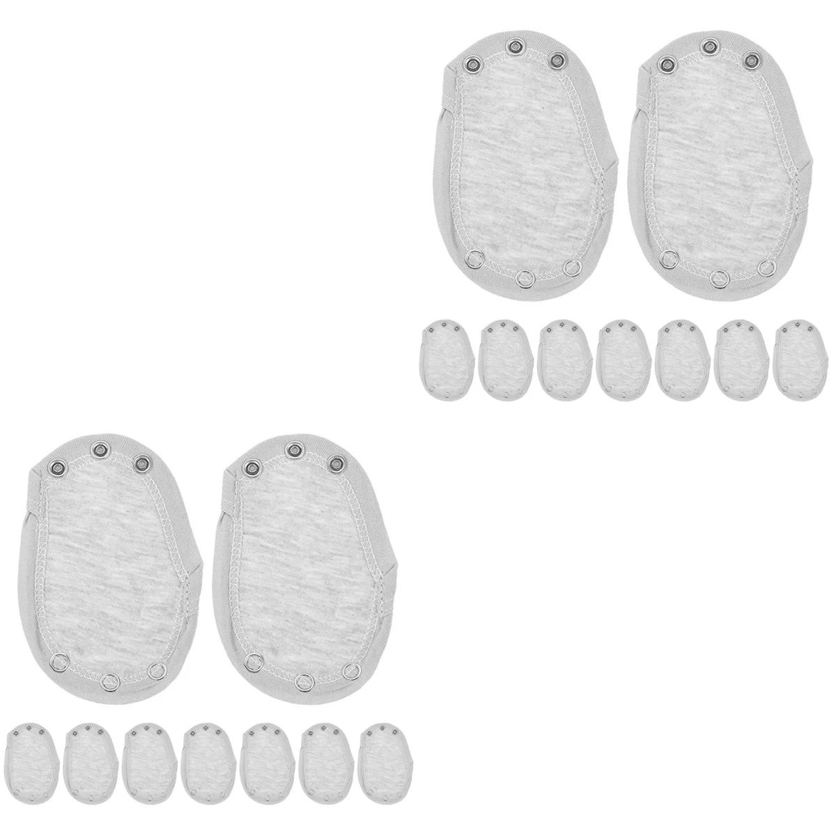 2 Count Khaki Extension Film Baby Jumpsuits Extender Toddler Bodysuit Girl Snap -piece Pants