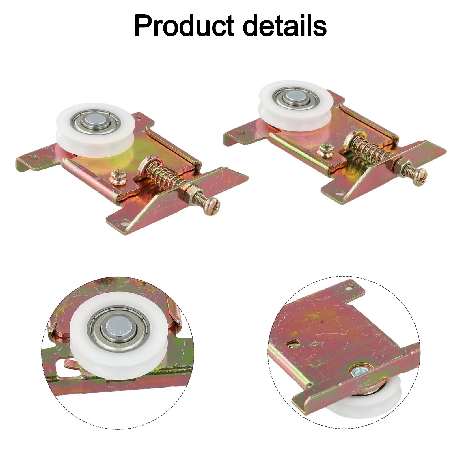 Wardrobe Sliding Door Pulley Sliding Door Roller Concaved Wheels Smooth U Groove Pulley Track Wheel Door Track Accessories