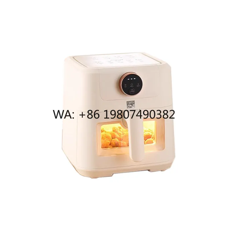 

2024 New 5L Visual Air Fryer, Ceramic Coating Design, Fully Automatic Multifunctional Electric Kitchen Appliance