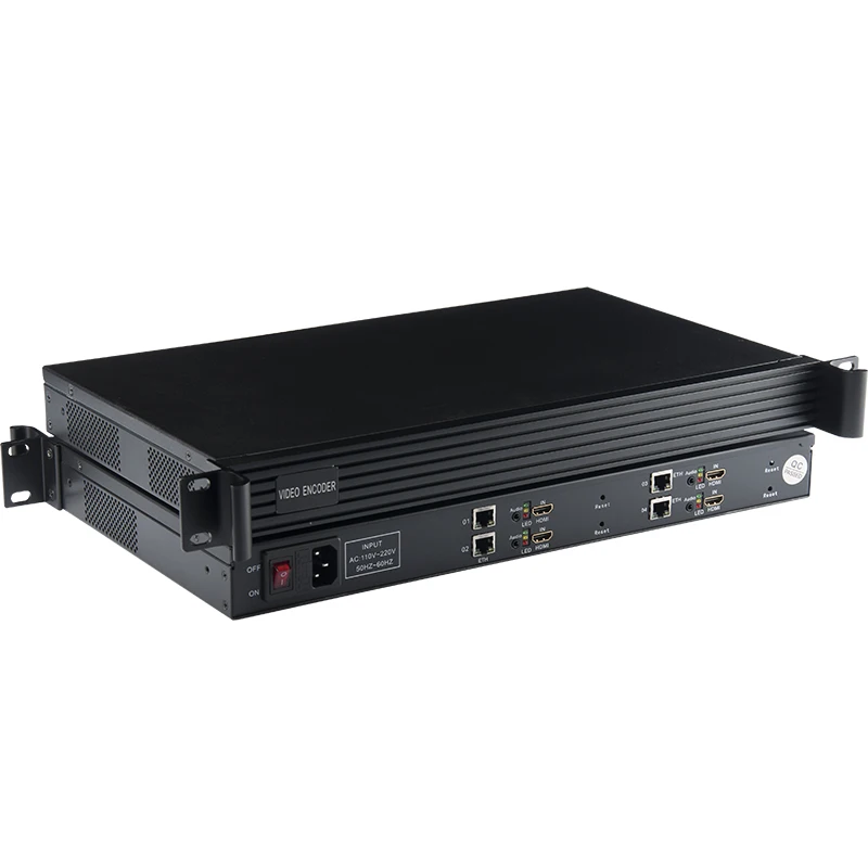 

OTV-HE40 4 Streaming Video H264 H265 Srt Rtmp Rtsp Udp Hls IP Encoder for Facebook Youtube Codec