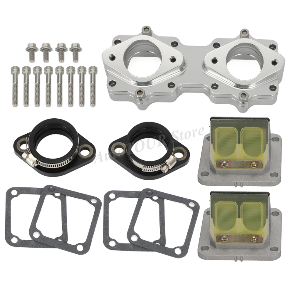 Para Yamaha Banshee 350 YFZ350 Todos los Años, Colectores de Admisión Mejorados de 33mm, 34mm, 35mm y 36mm, Botas de Admisión, Carburadores, Jaulas de Válvulas de Láminas