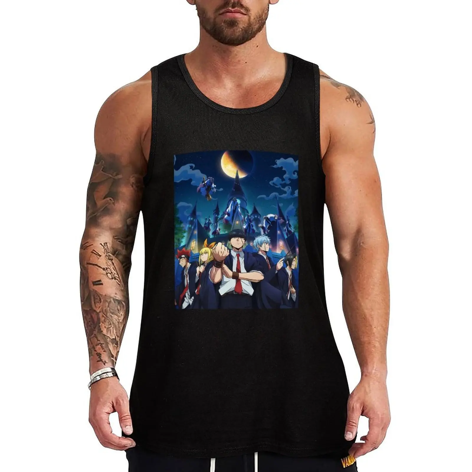 Mashle: magic and muscles Tank Top Basic Layering Tank Top Casual Sleeveless Soft Shirt
