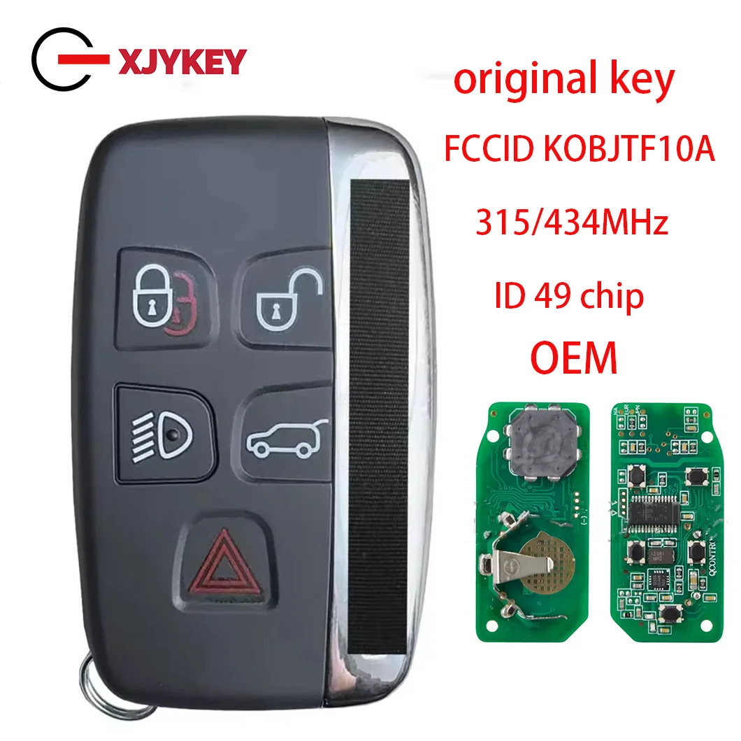 

XJY Original ID49 PCF7953 Chip 315/433MHz KOBJTF10A Car Remote Key For Land Rover Freelander Discovery 4 Range Rover Sport Evoqu