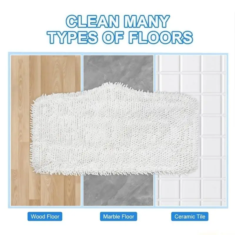 D0AB 4 Divisions Quick Drying Microfibre Mattresses for Fog Wipe All Hard Floor Exteriors