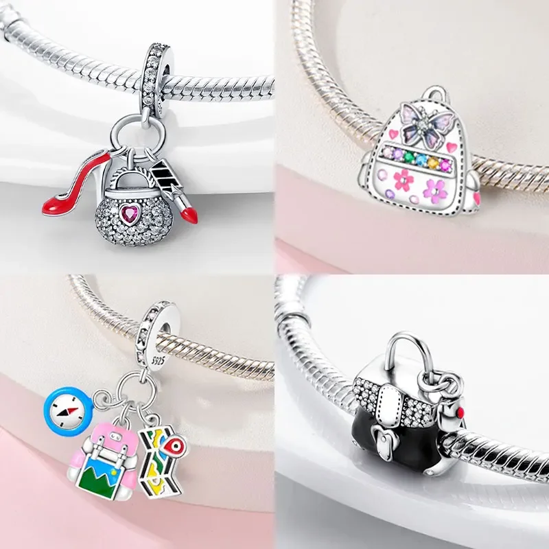 925 Sterling Silver Adventure Car Beads Travel Self-exploration Dangle Fit Bracelet Diy Original Jewelry Fine Gift for Women