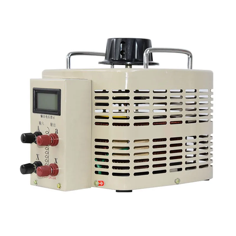 Voltage Regulator Input 220V Output 0-250V Digital Variable Transformer 5000W Single-Phase Digital Voltage Stabilizer TDGC2-5kva