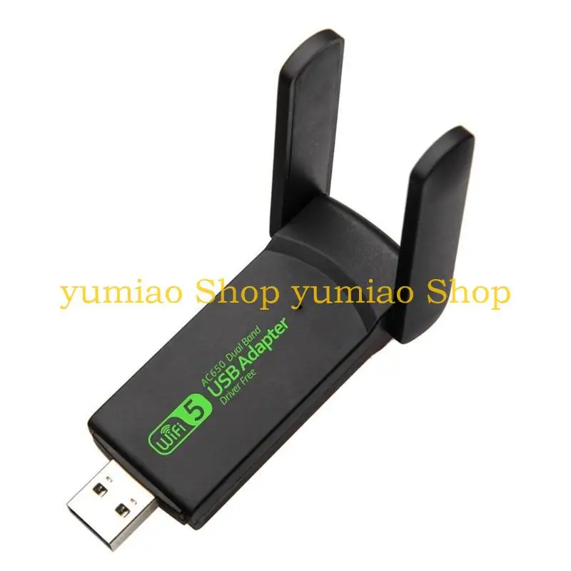 587b leistungsstarke WiFi -Karte Wireless USB -WiFi -Adapter Langstrecken Mini WiFi Dongles 2,4 GHz & 5,8 GHz Doppelband