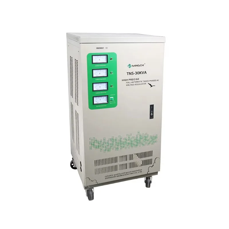 SVC Three Phase TNS Power Stabilizer 220v Voltage Regulator 30kva 380V 440V 25kva 40kva Power Stabilizer Voltage Regulator