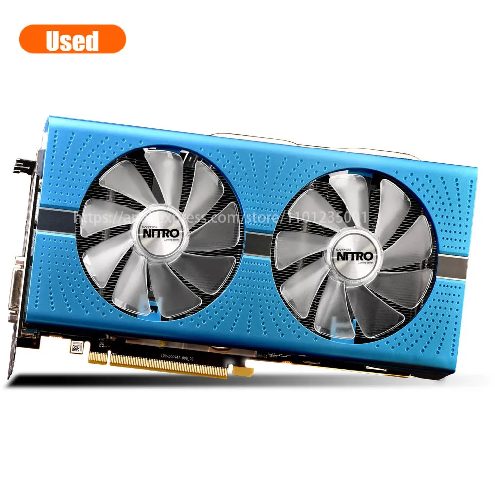 Safír NITRO+ AMD RX590 8GB gddr5 pcie 3.0 x16 grafické karta dobrý podmínka