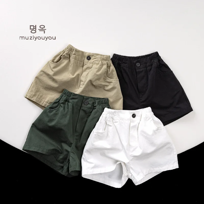 Children's Shorts 2026 Summer New Boys Girls Cotton Five-point Pants Baby Versatile Casual Trousers Toddler Joggers Clothing