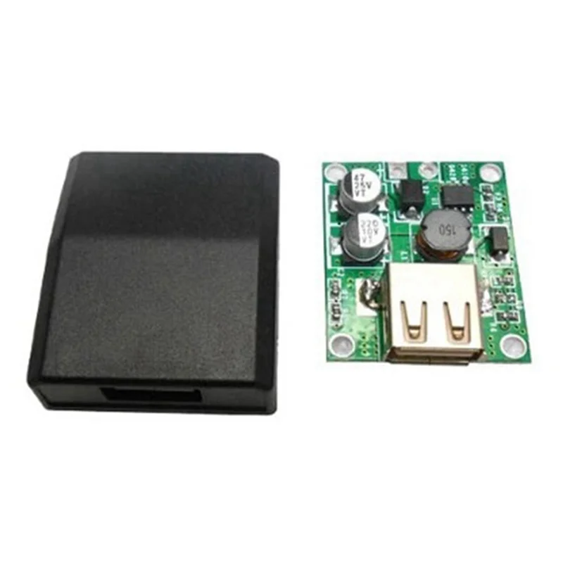 FULL-2X Solar Panel Power Bank USB Charge Voltage Controller Regulator Power Supply With Case 5-20V Input 5V 2A Output