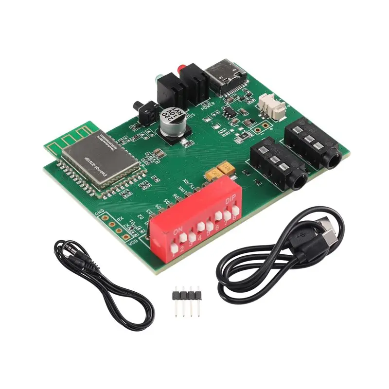 A97I-EWT104-BT61SP Bluetooth Audio Development Board Dual 3.5Mm AUX Input Interface BLE5.4 Audio Data Transmission Broadcast Mod