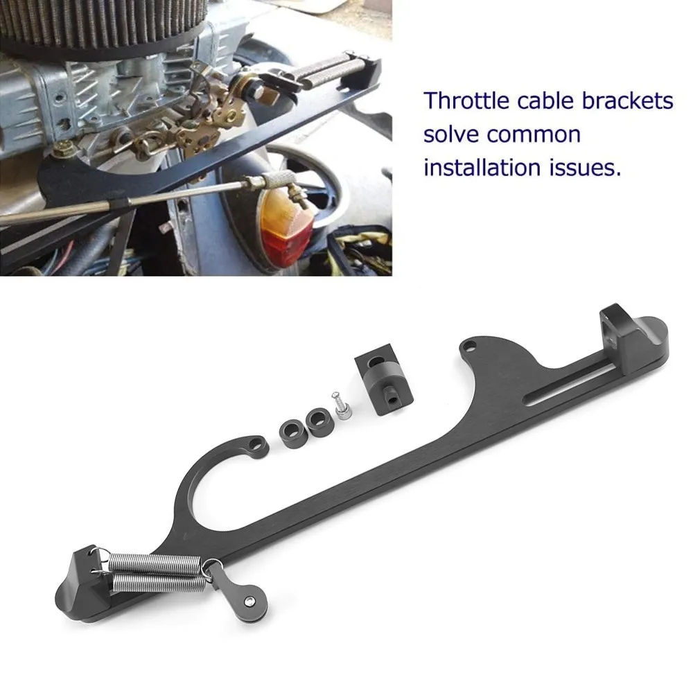 1 pc 4150 e 4160 boleto de alumínio suporte do cabo do acelerador para ford cabido rápido combustível carburador 350 ff