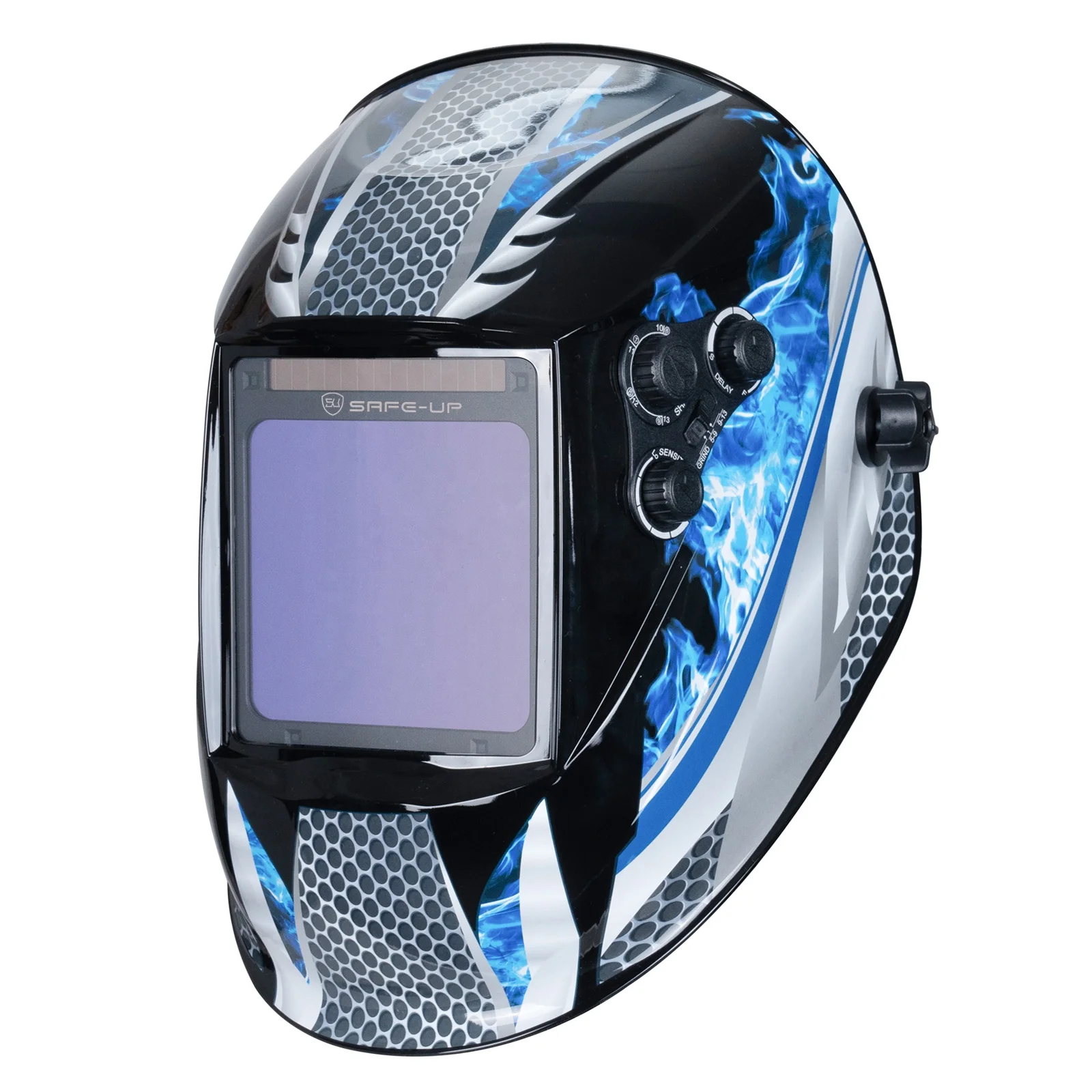 Welding Mask 1/1/1/1 Auto Darkening Welding Helmet 100x97mm Large View TRUE Color 4 Sensors for MIG MAG MMA Welder Machine