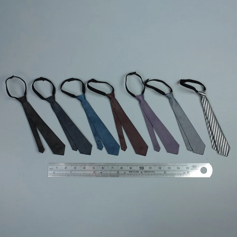 

AFS 1/6 Scale Male Suit Shirt Tie Solid Colors Stripe Tie Clothes Accessories Model Fit 12'' Soldier Action Figure Body Dolls