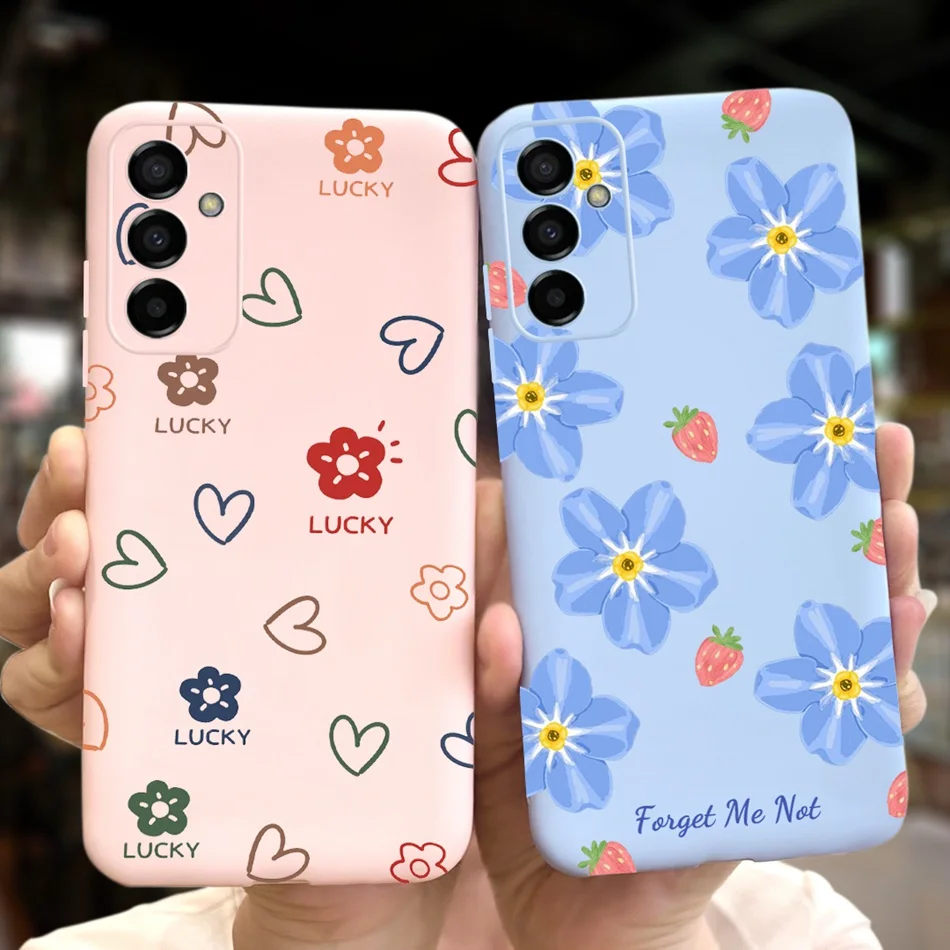 Cute Phone Case For Samsung Galaxy M23 F23 5G 2022 Candy Color Silicone Back Cover Cases For Samsung M23 F23 Soft TPU Coque